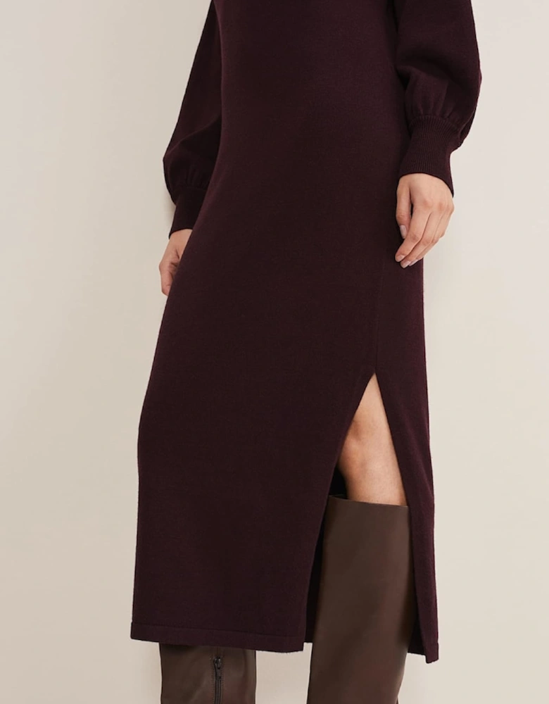 Aileen Maxi Roll Neck Knit Dress