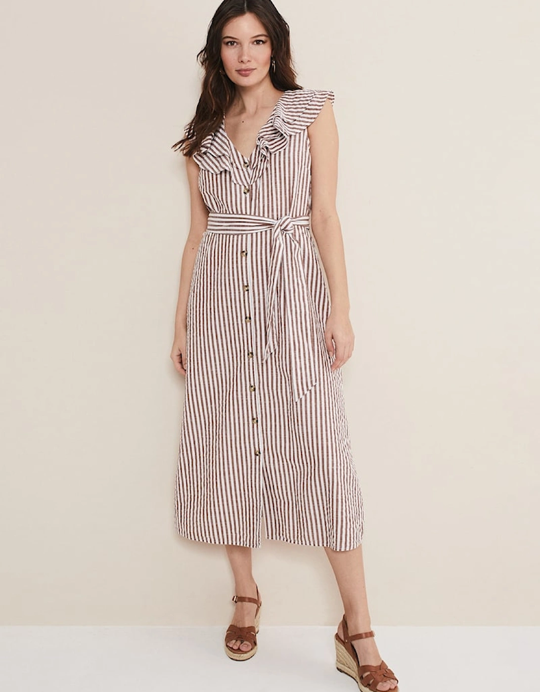 Jamilla Striped Midi Dress, 9 of 8