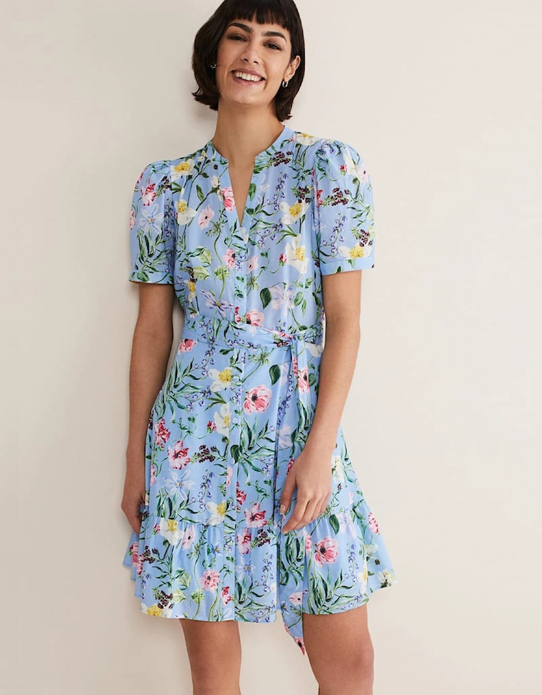 Velma Cotton Floral Mini Dress, 7 of 6