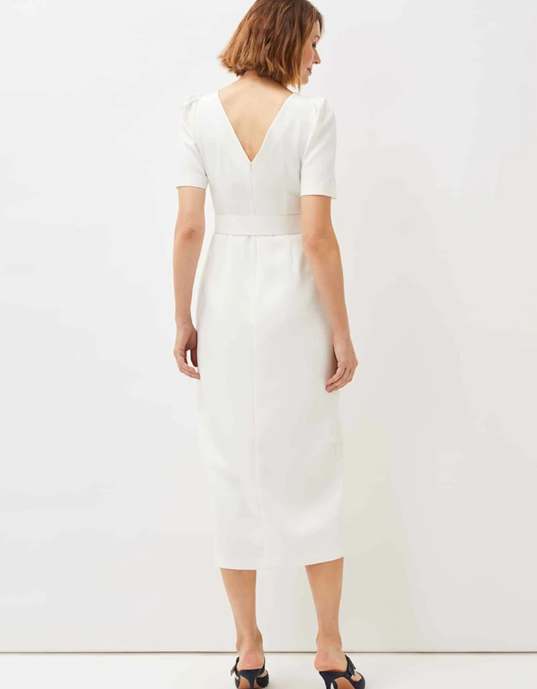 Niccola Fitted Belted Midaxi Dress