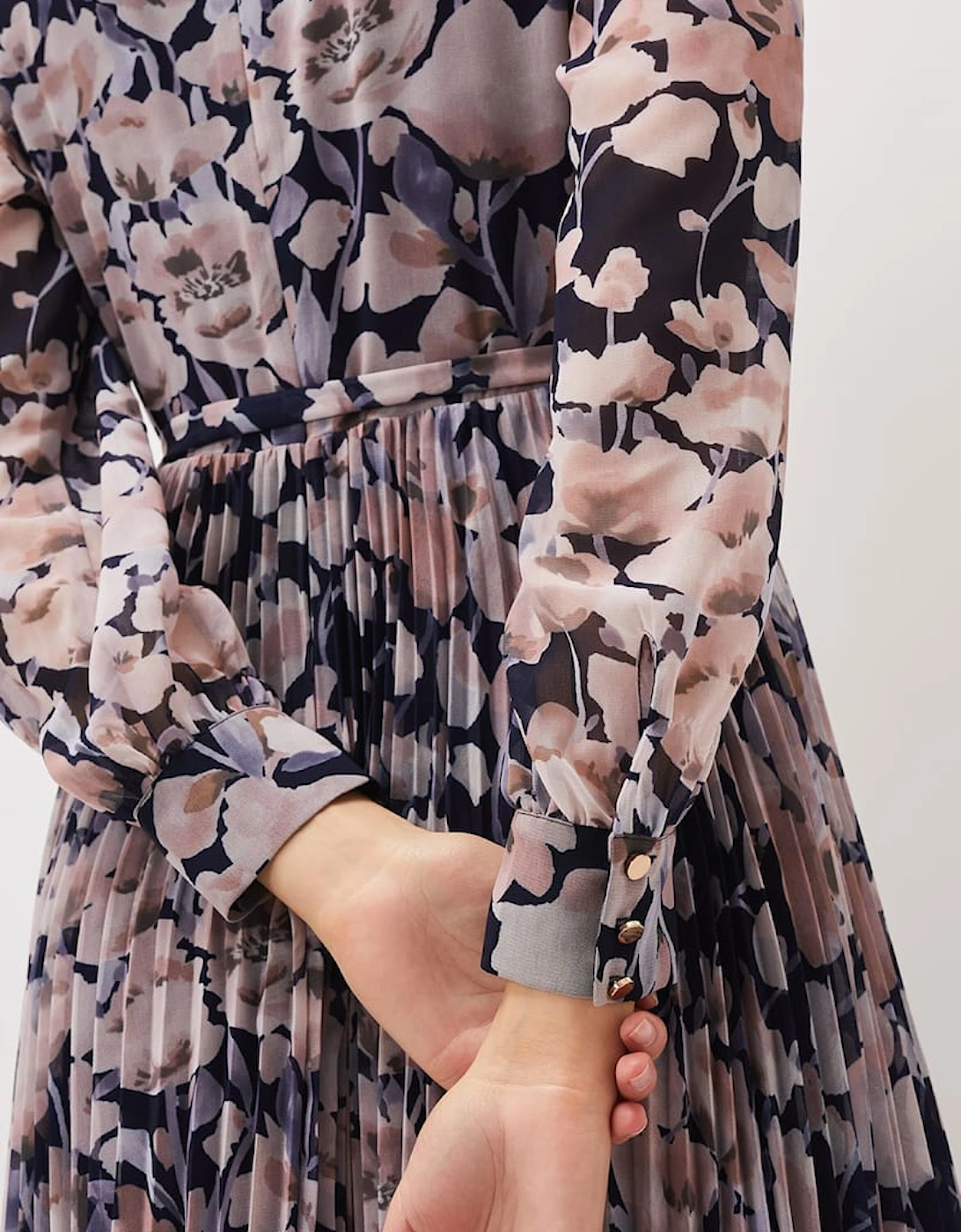 Fredrika Floral Pleated Maxi Dress