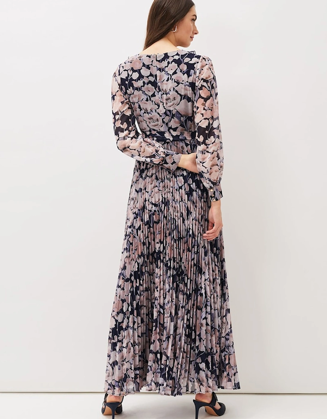 Fredrika Floral Pleated Maxi Dress