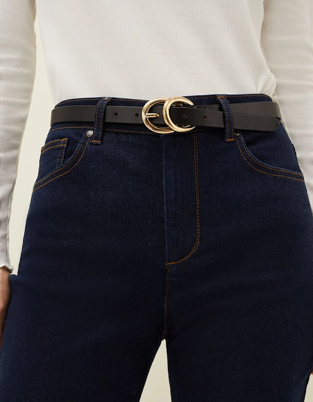 Betsy Double Ring Leather Belt, 2 of 1