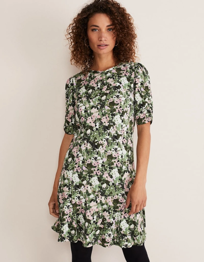 Jolee Printed Jersey Dress