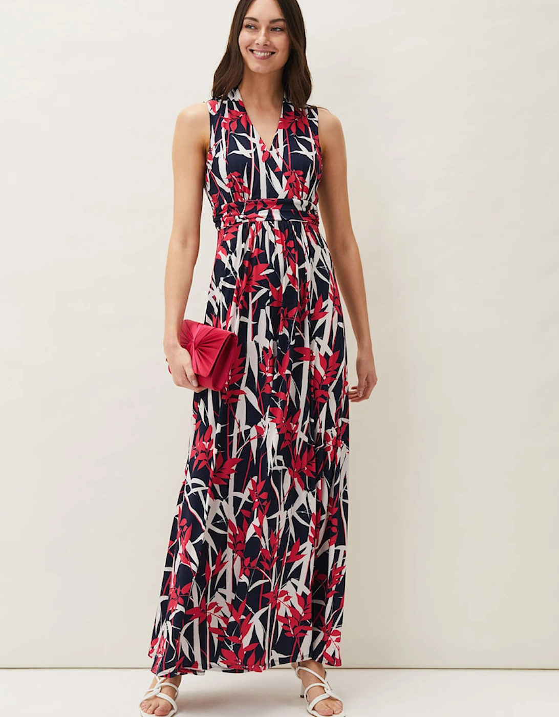 Ellen Palm Print Jersey Maxi Dress, 7 of 6