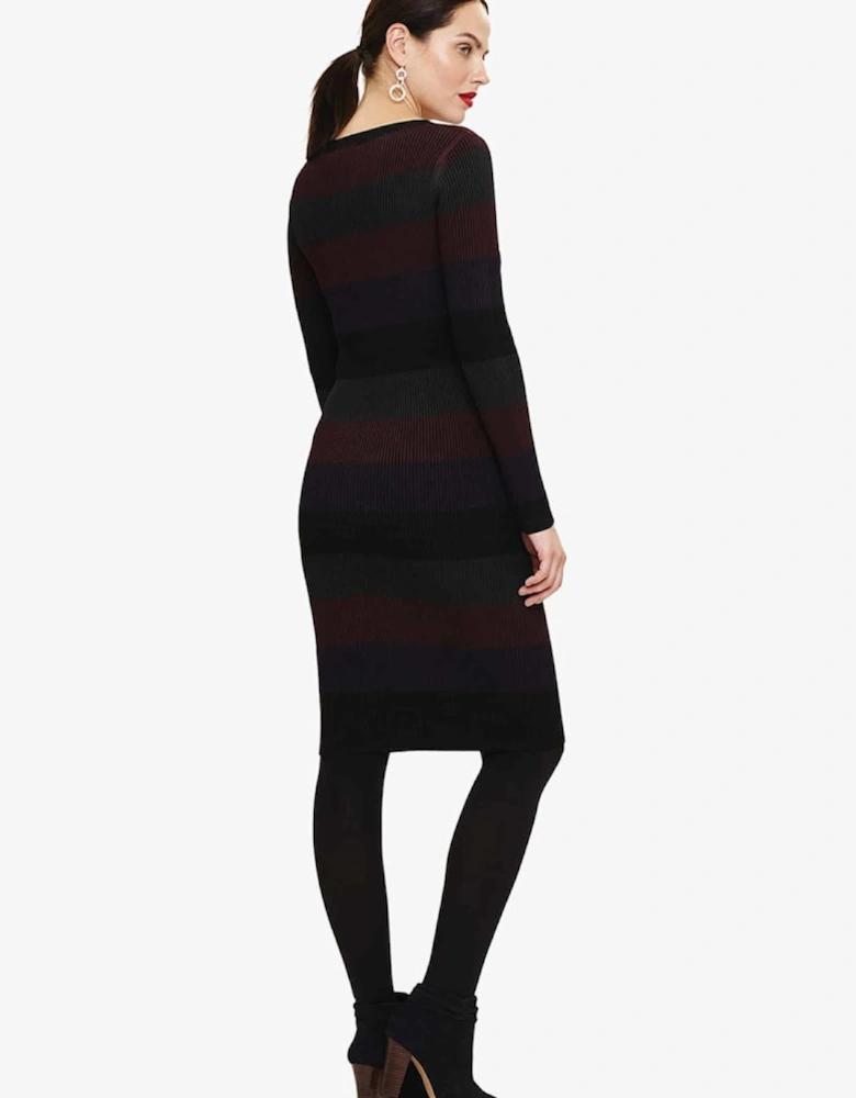 Sigrid Stripe Rib Knitted Dress