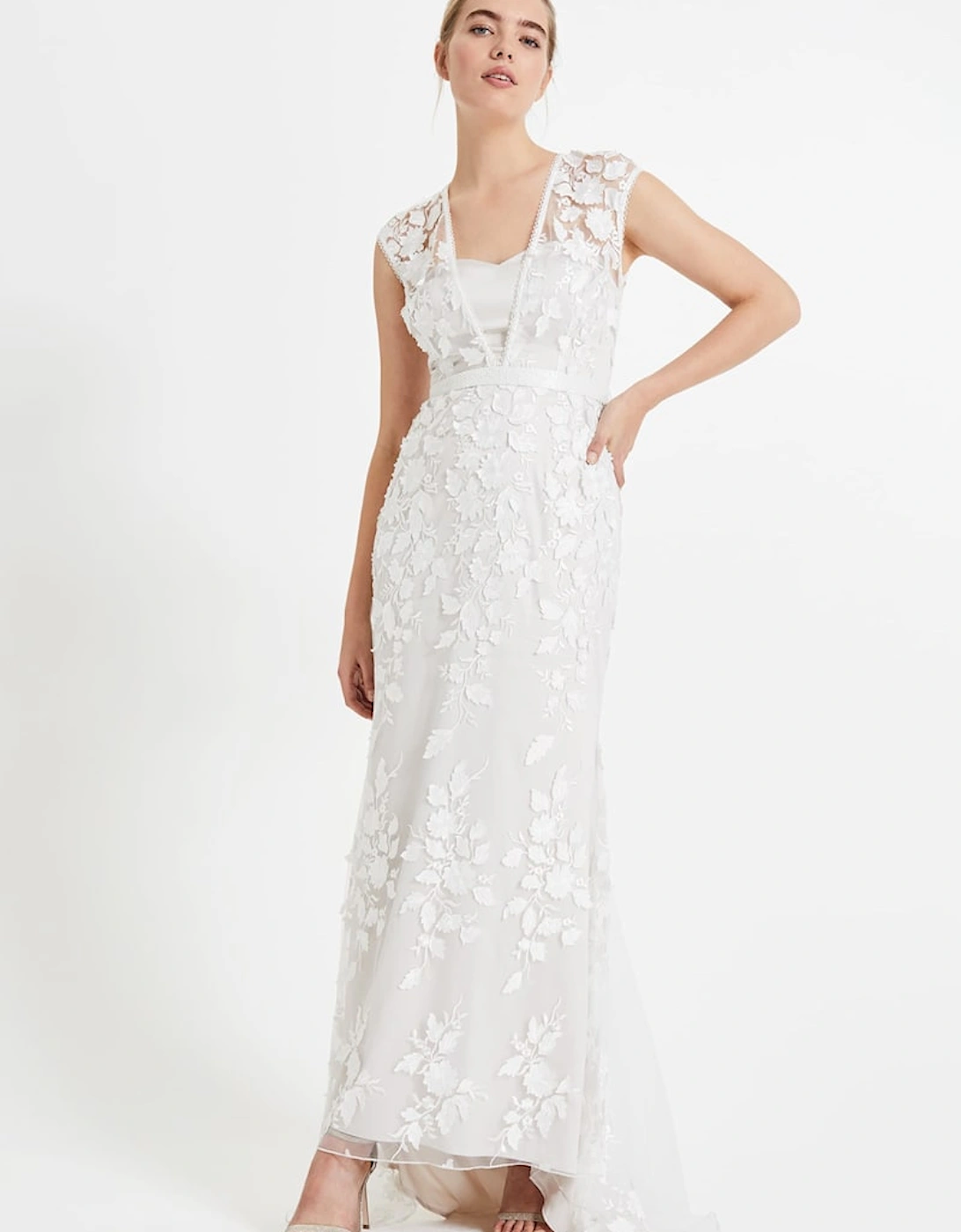 Peony 3D Lace Wedding Dress, 8 of 7