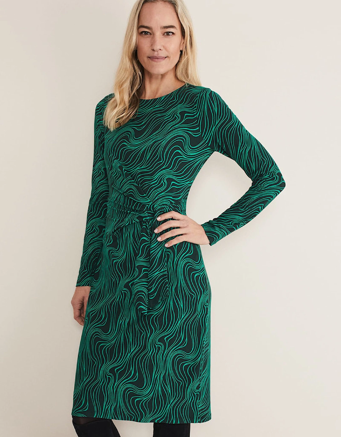 Ally Abstract Print Dress, 7 of 6