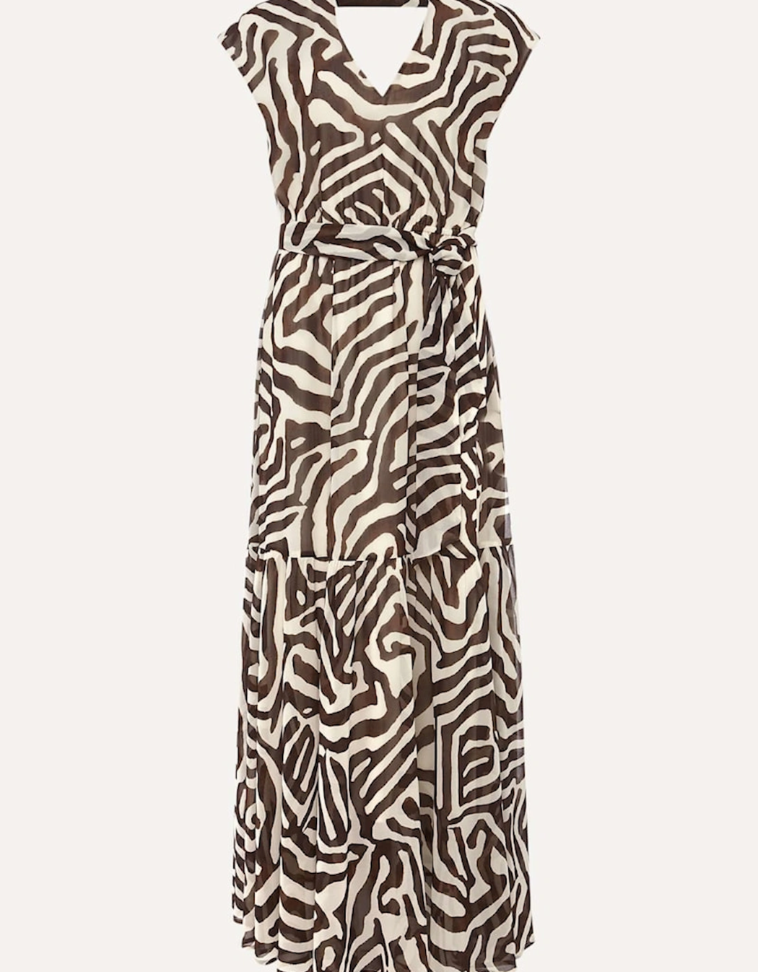 Zalaya Zebra Print Maxi Dress