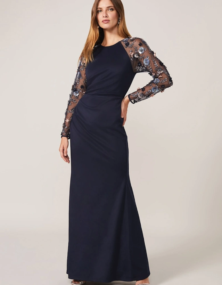 Jody Sequin Sleeve Maxi Dress