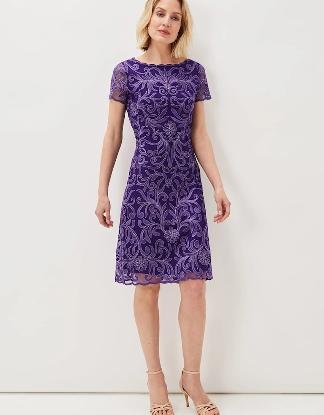 Nessa Embroidered Midi Dress