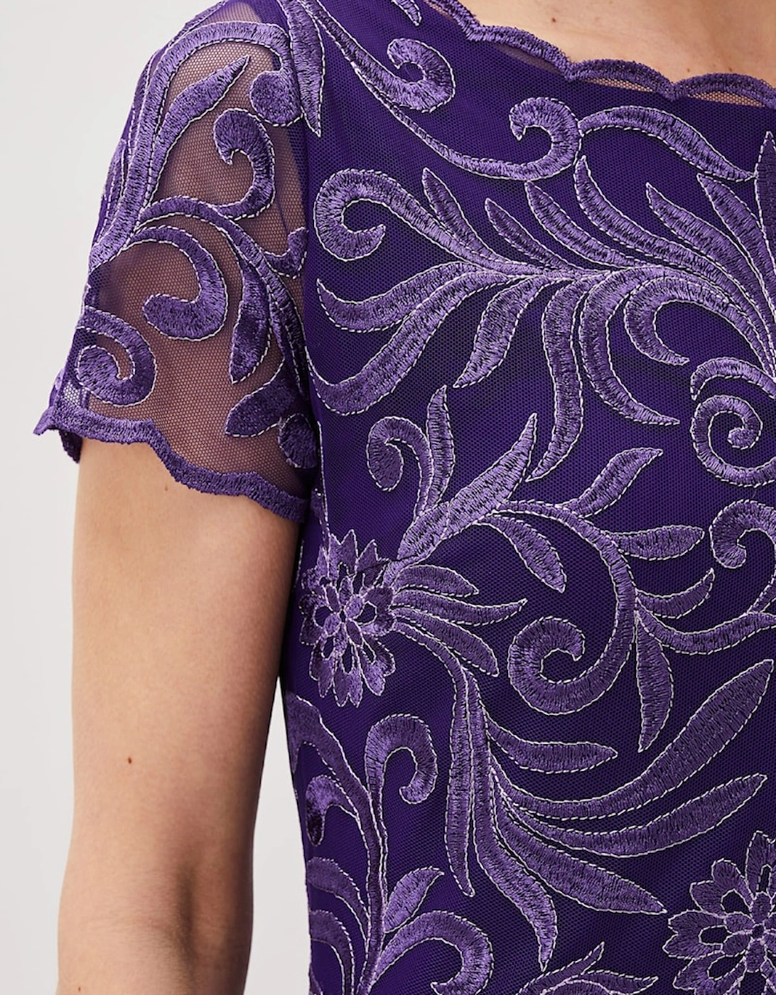 Nessa Embroidered Midi Dress