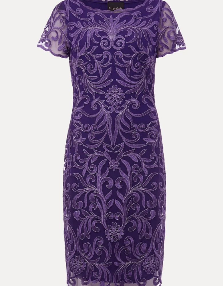 Nessa Embroidered Midi Dress