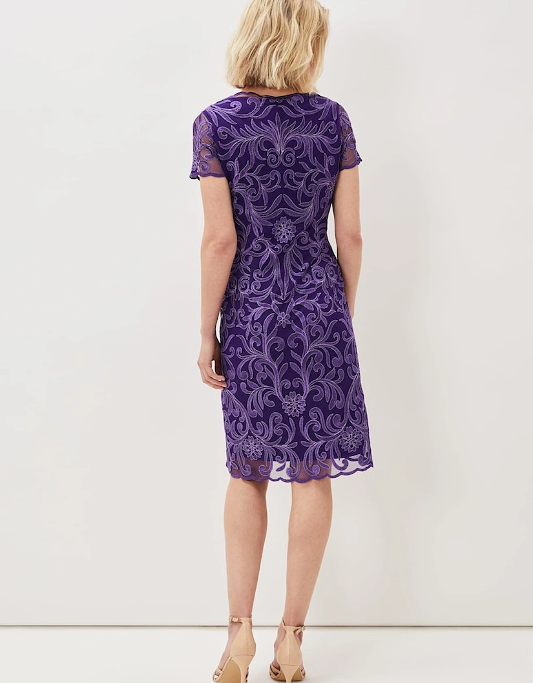 Nessa Embroidered Midi Dress