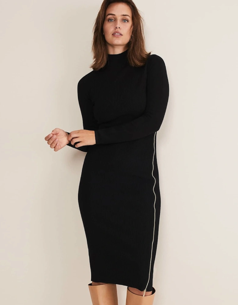 Milla Maxi Longline Zip Knit Dress