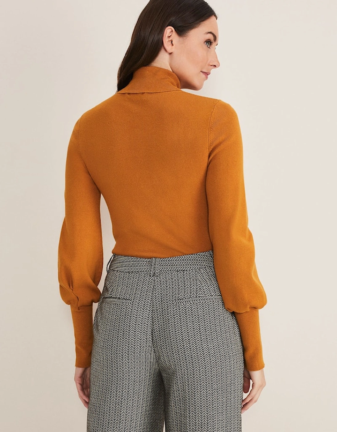 Gwyneth Balloon Sleeve Fine Knit Jumper