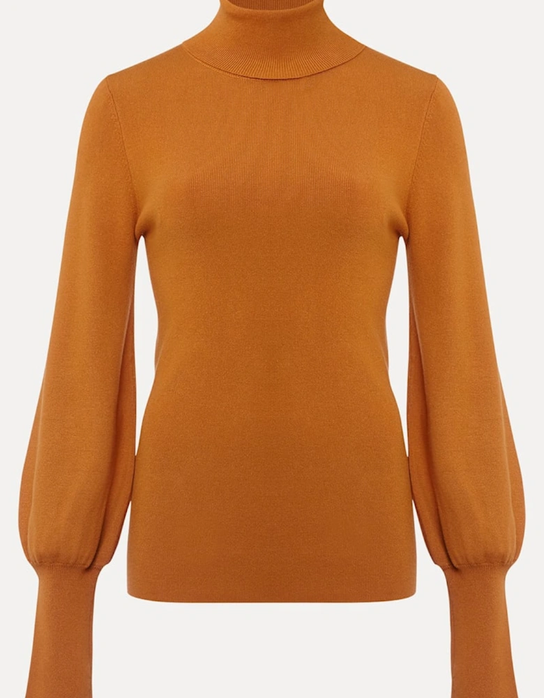 Gwyneth Balloon Sleeve Fine Knit Jumper