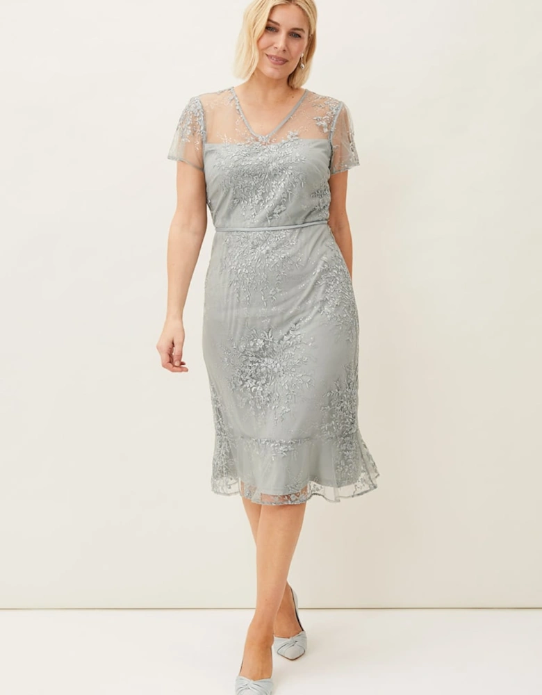 Juliana Floral Embroidered Dress