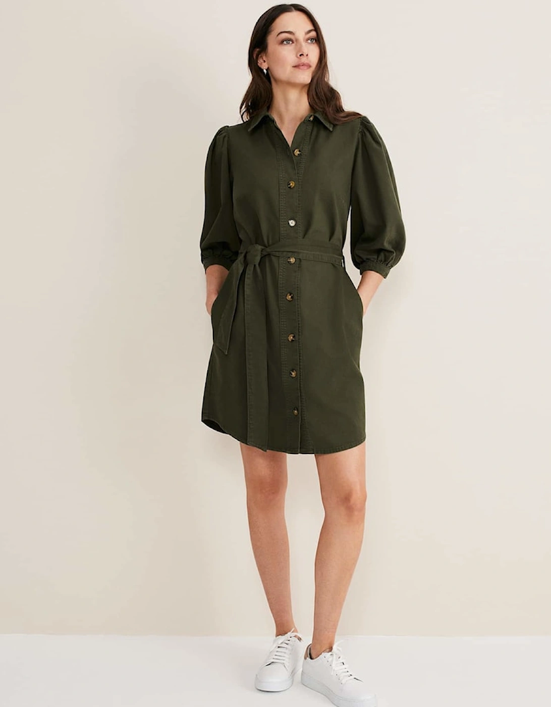 Josephine Denim Puff Sleeve Dress