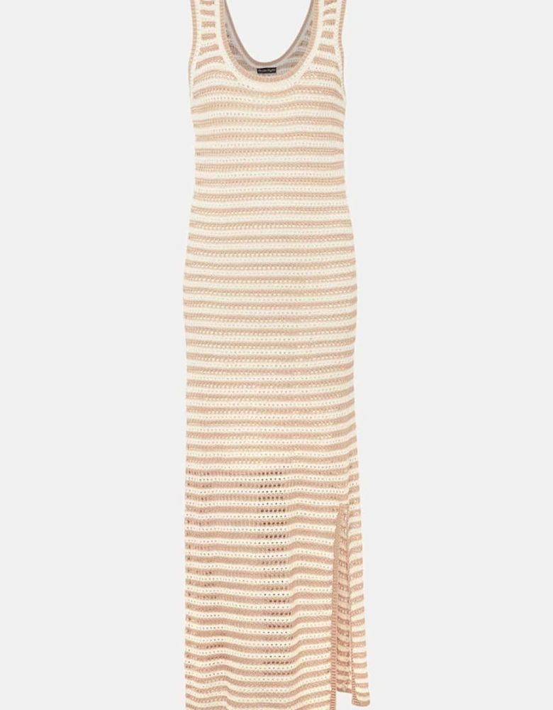 Kimmy Crochet Stripe Maxi Dress