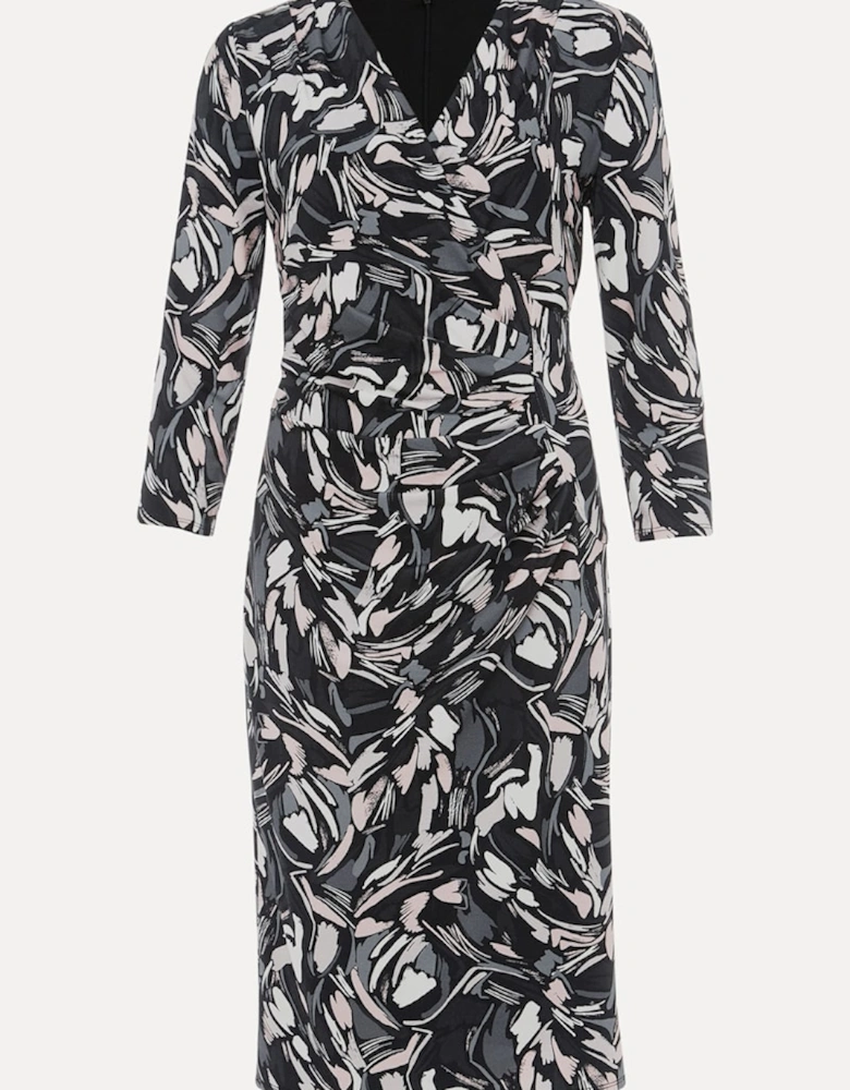Bryony Abstract Print Jersey Dress