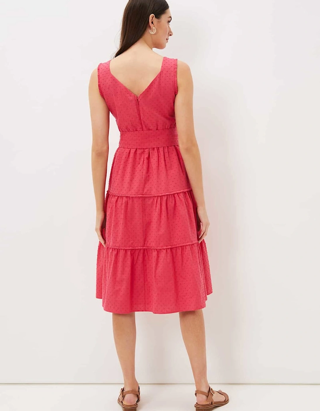 Peyton Cotton Dobby Midi Dress