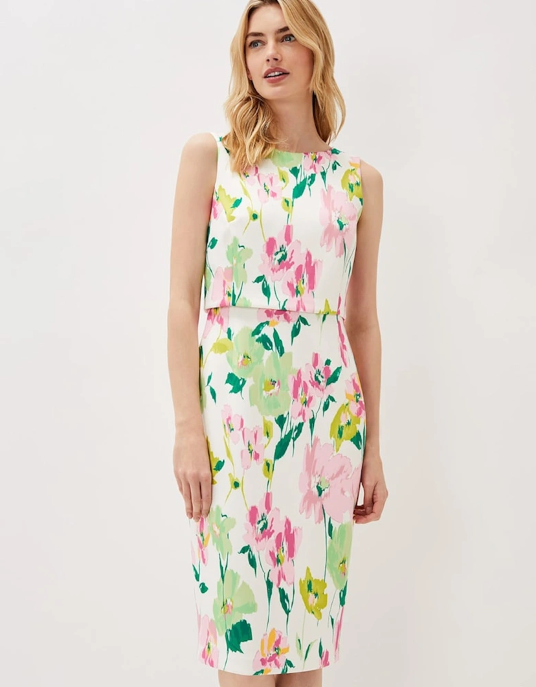 Effie Floral Scuba Dress