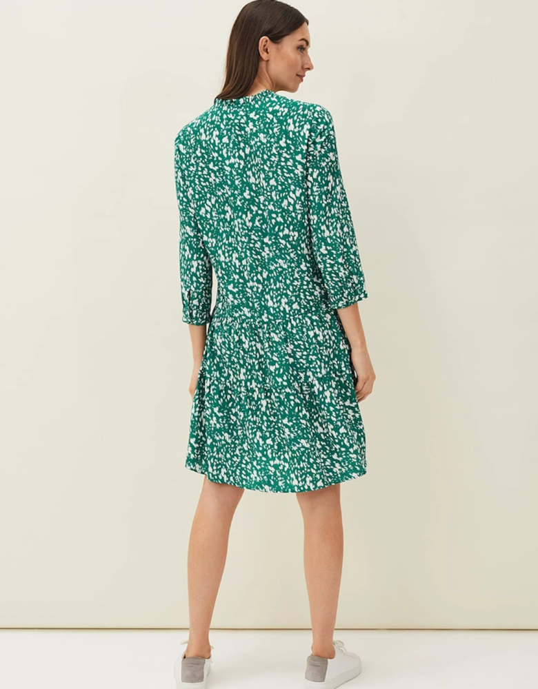 Penele Abstract Print Dress