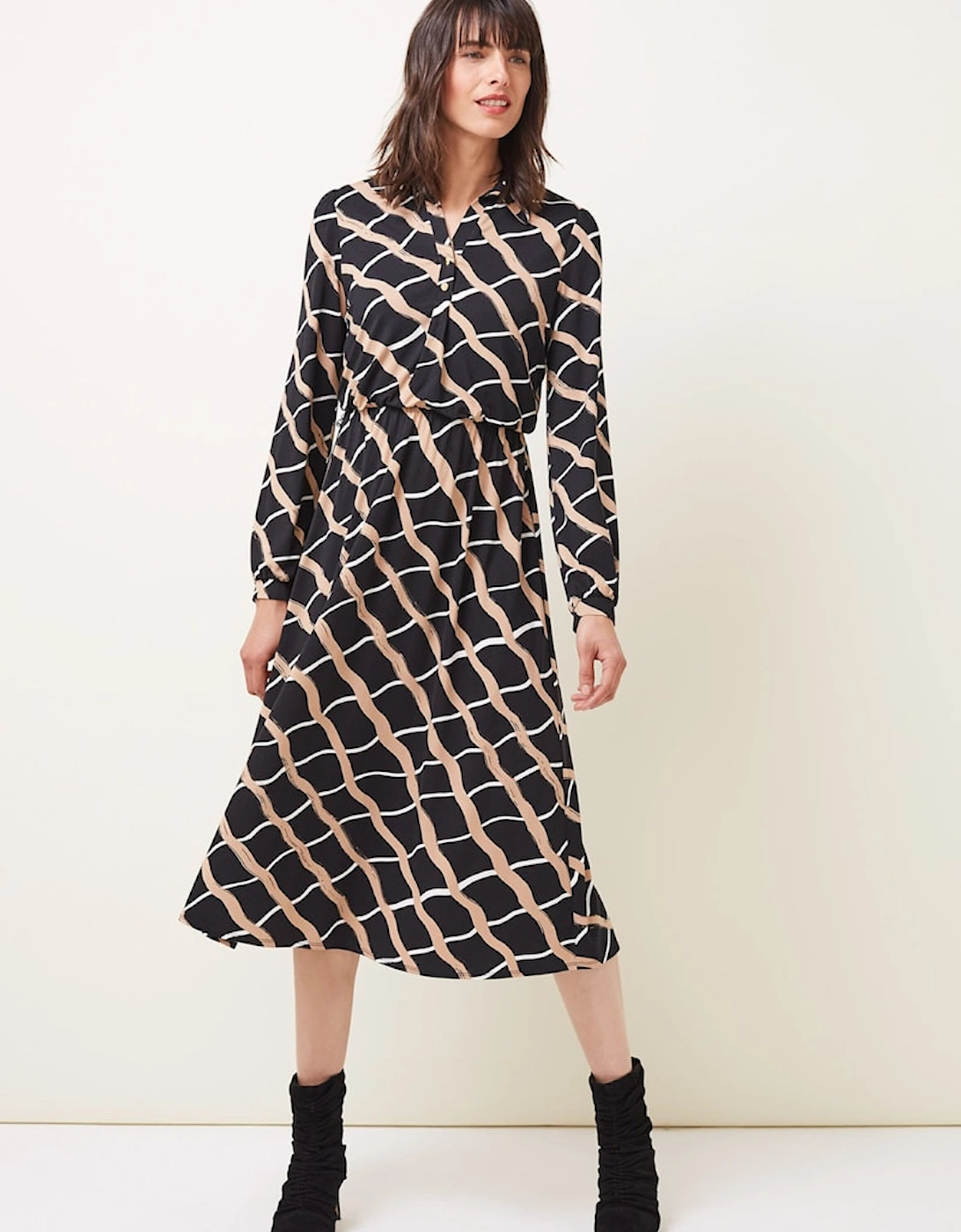 Loren Check Shirt Dress, 7 of 6