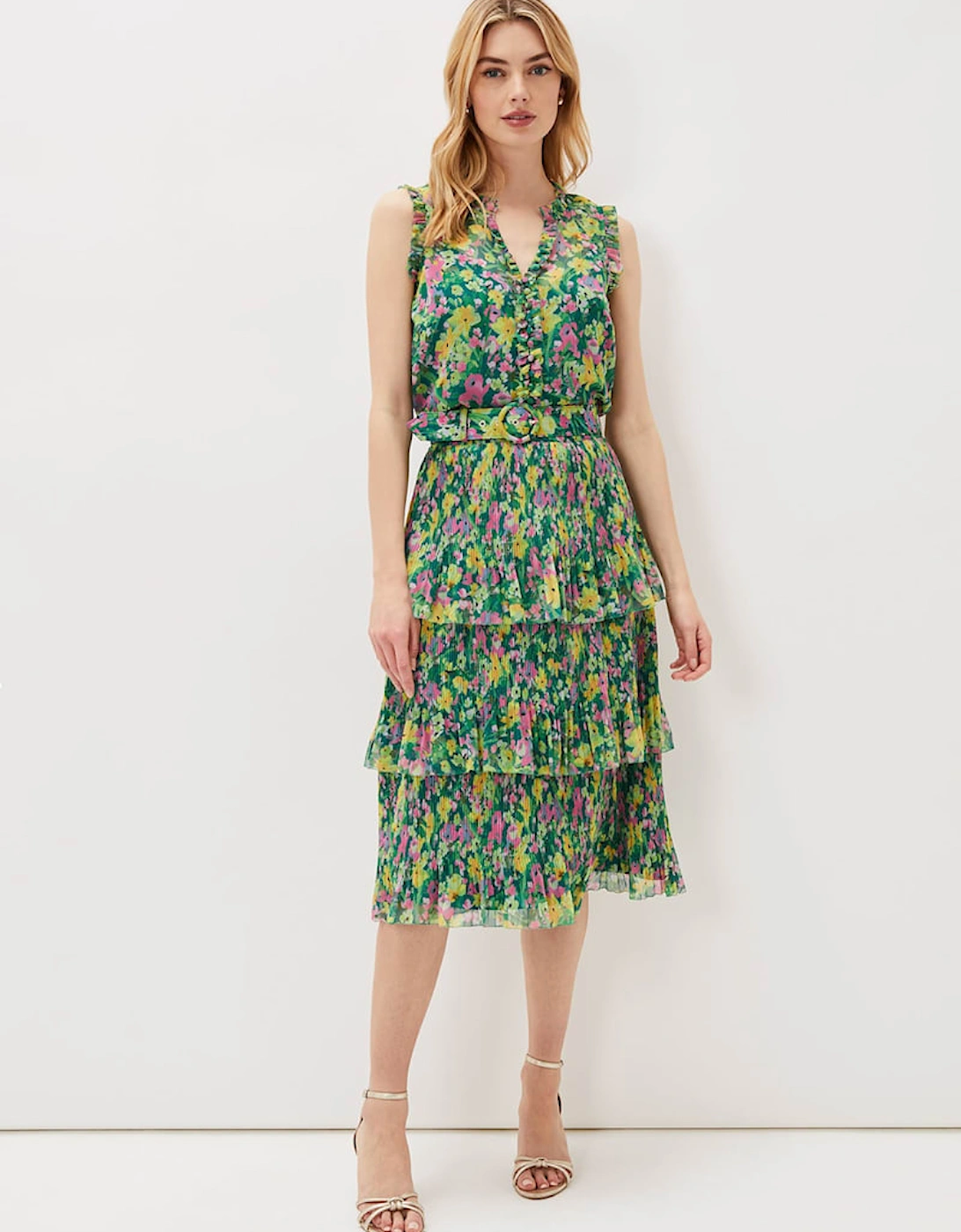 Heidi Printed Plisse Co-ord Skirt