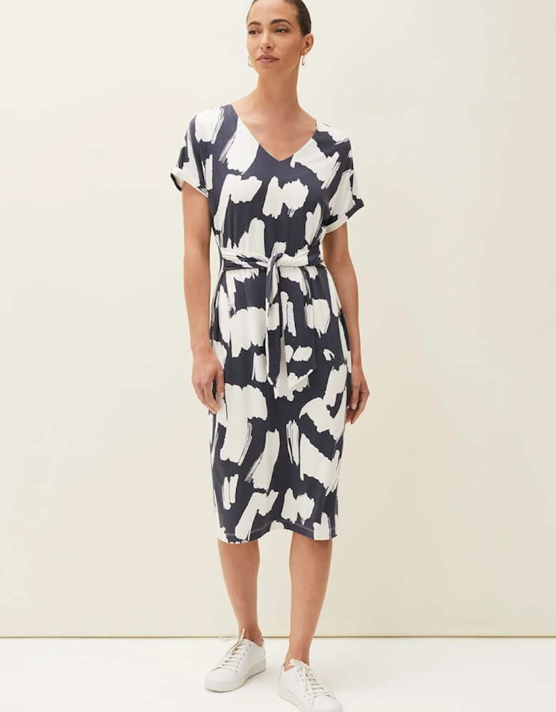 Dotterel Abstract Print Dress