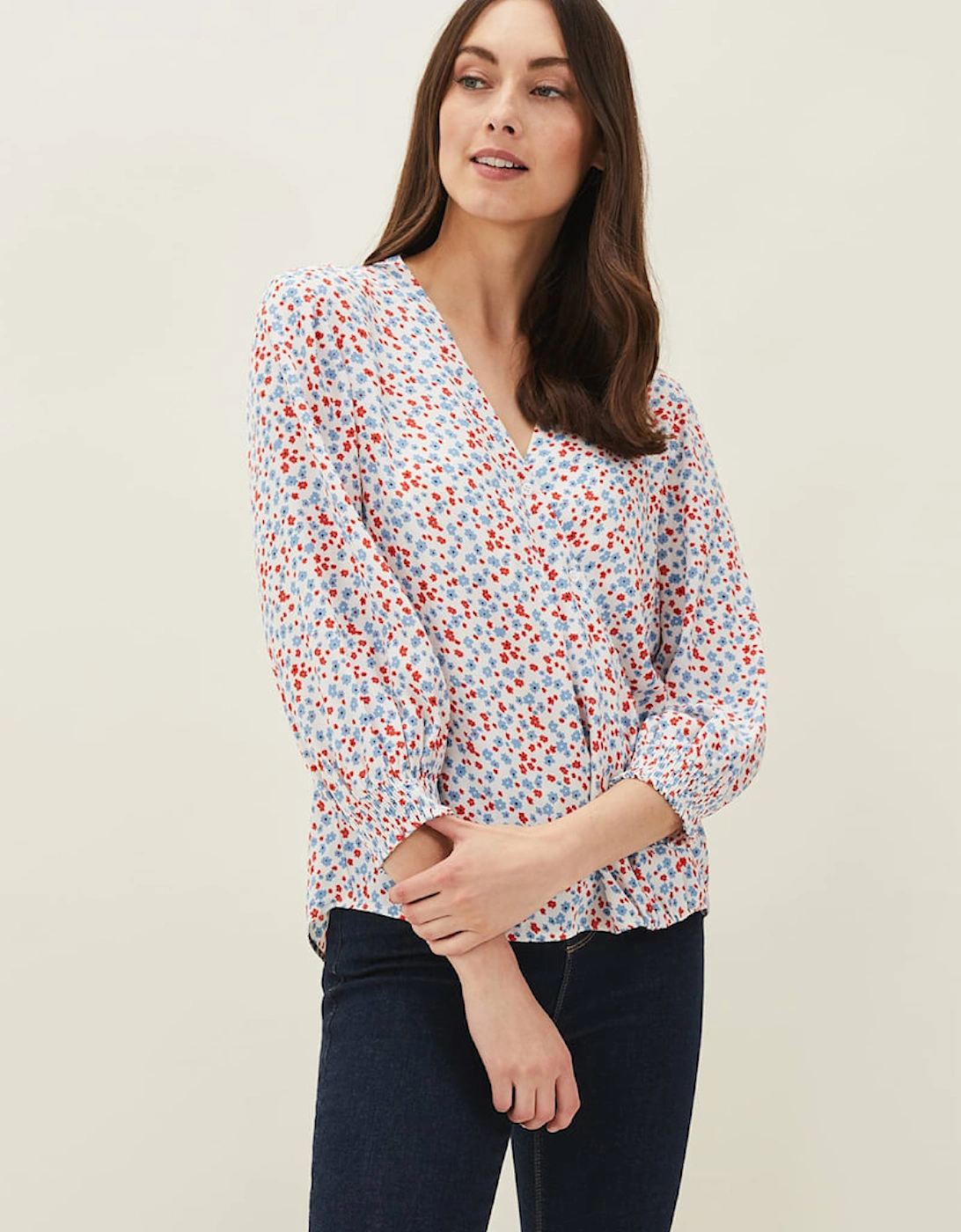 Siera Ditsy Blouse, 7 of 6