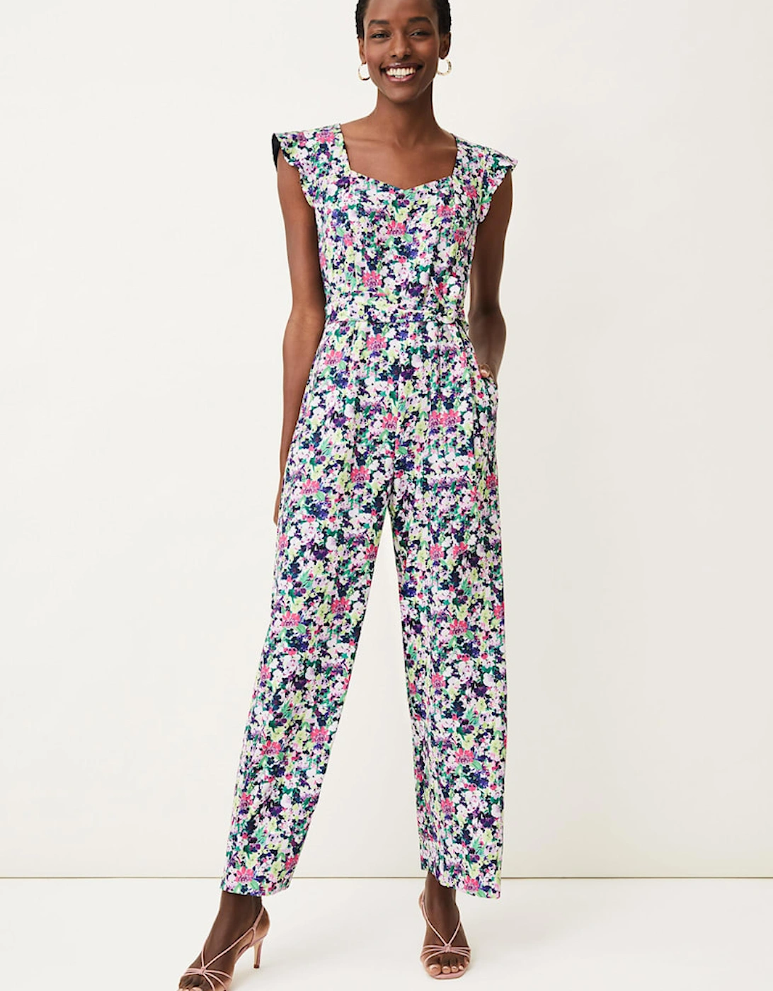 Arya Floral Frill Jumpsuit, 7 of 6