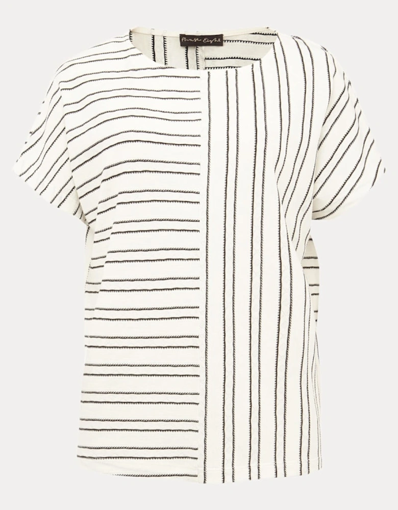 Bess Textured Stripe Top