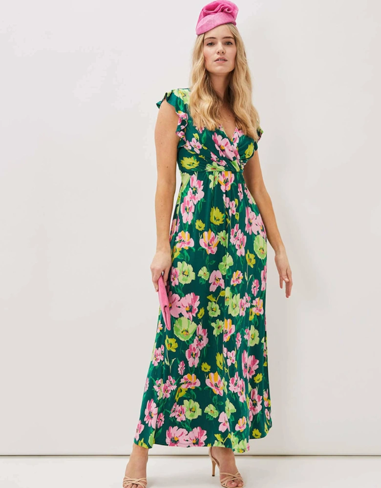 Effie Floral Jersey Maxi Dress
