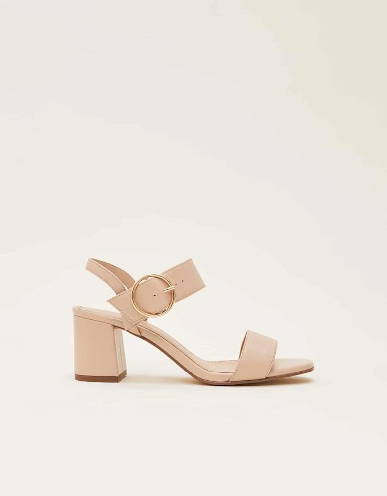 Leather Buckle Sandals
