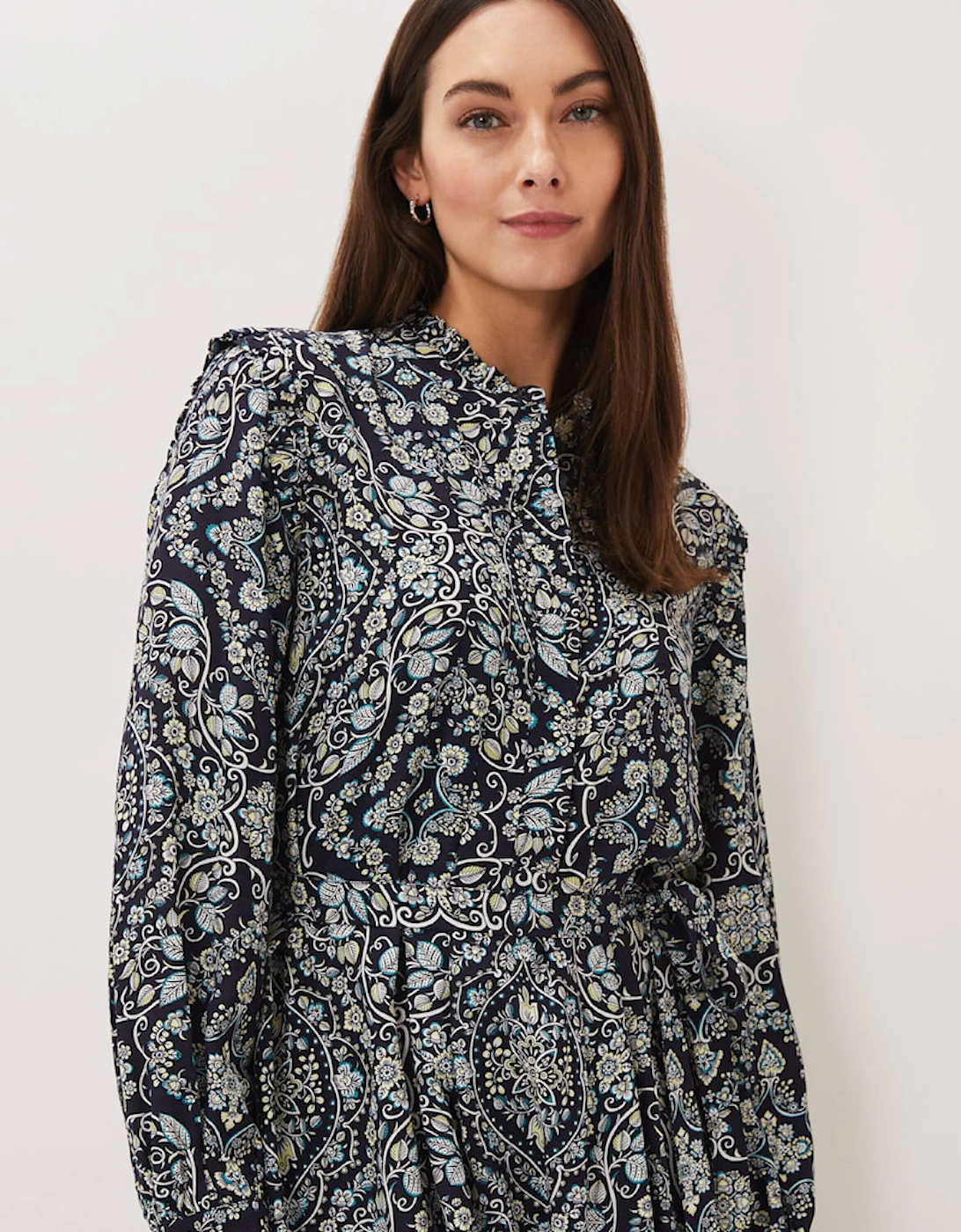 Polly Paisley Print Midi Dress