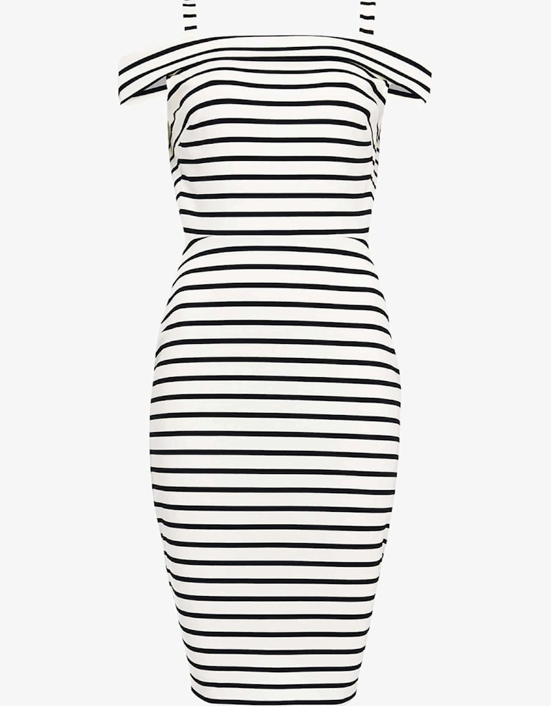Shauna Striped Bardot Dress