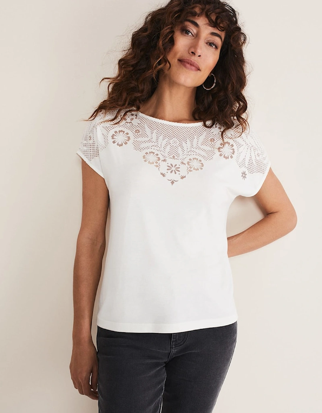 Ulla Placement Burnout Top, 7 of 6
