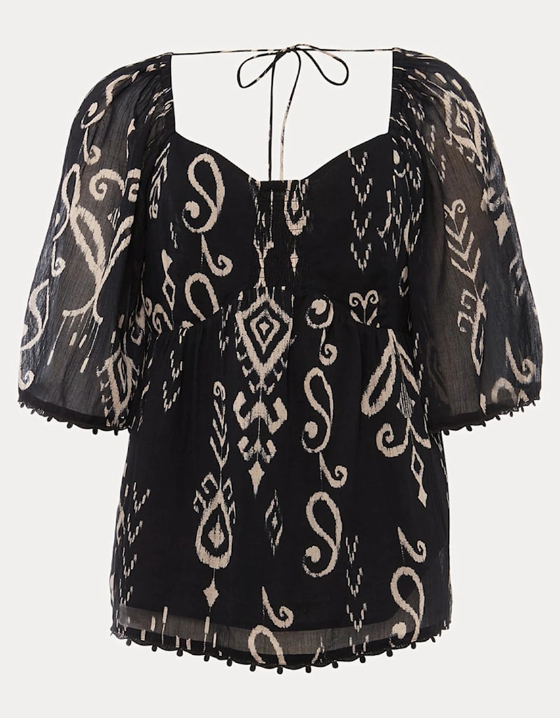 Malaya Ikat Print Blouse