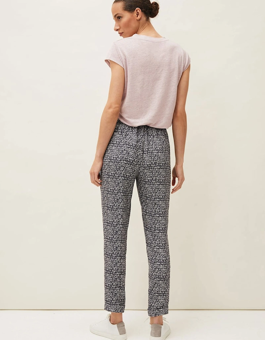 Coletta Abstract Print Tapered Jogger