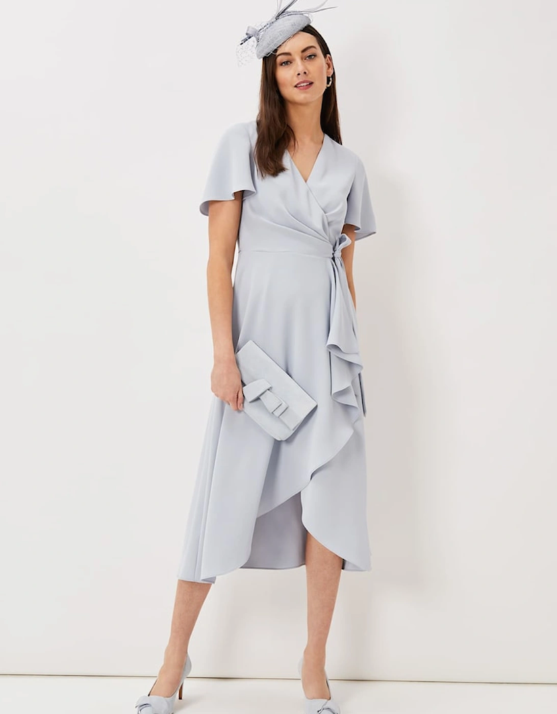 Julissa Ruffle Wrap Midi Dress, 7 of 6