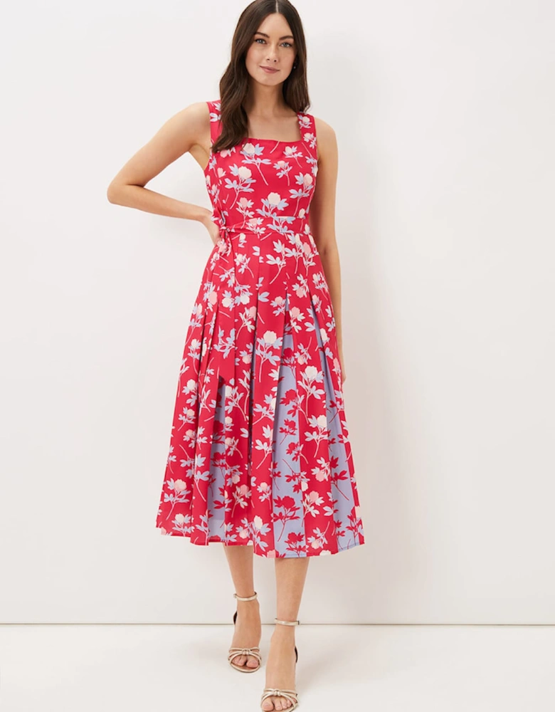 Antonella Print Fit and Flare Dress