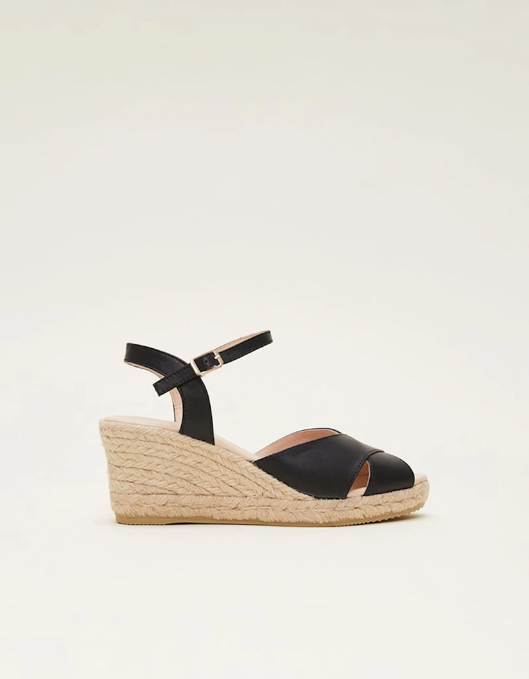 Leather Cross Front Espadrilles, 2 of 1