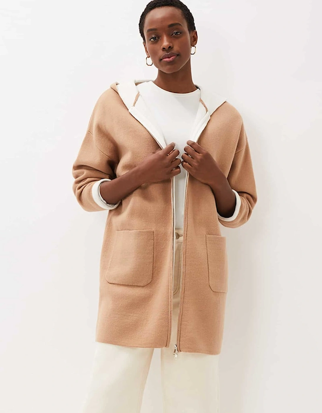 Jane Double Face Knit Coat, 7 of 6