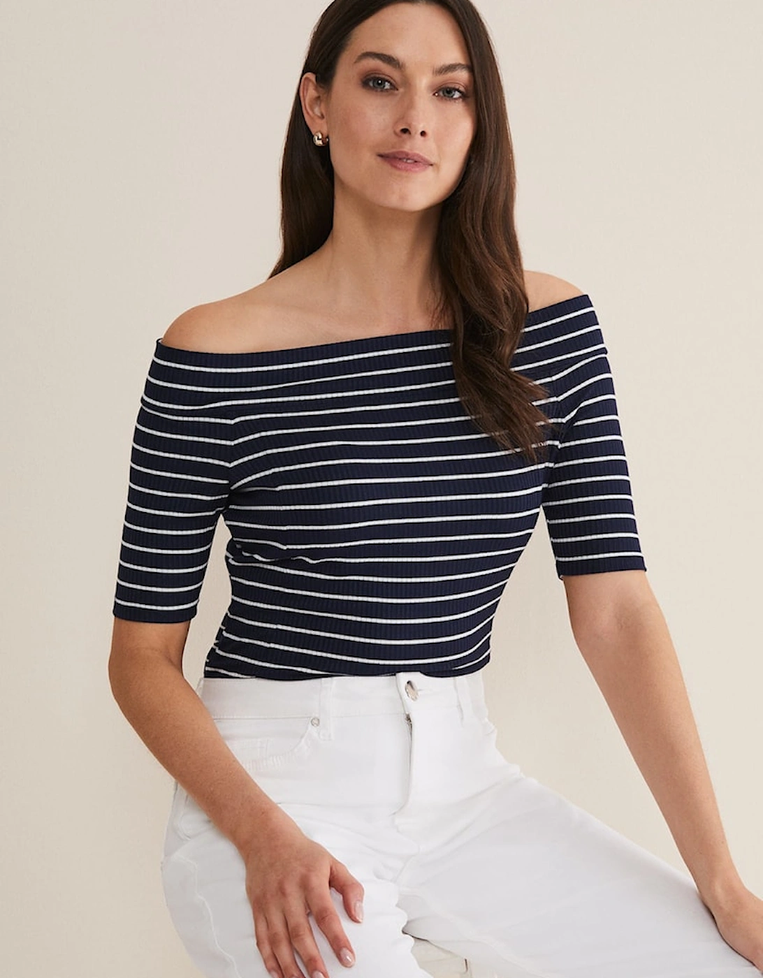 Taylah Striped Bandeau Top, 7 of 6