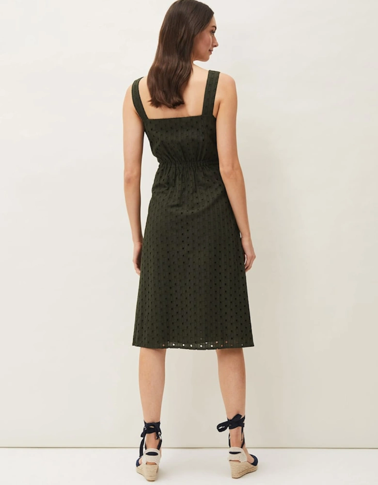 Olymea Broderie Dress