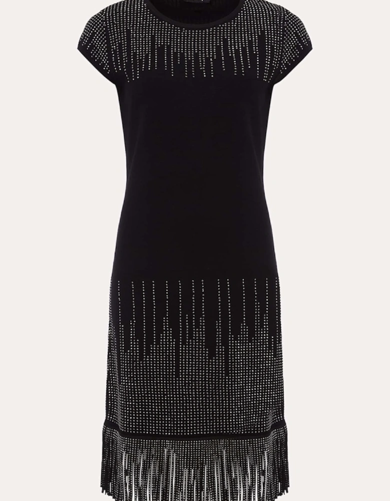 Florie Fringe Knitted Dress