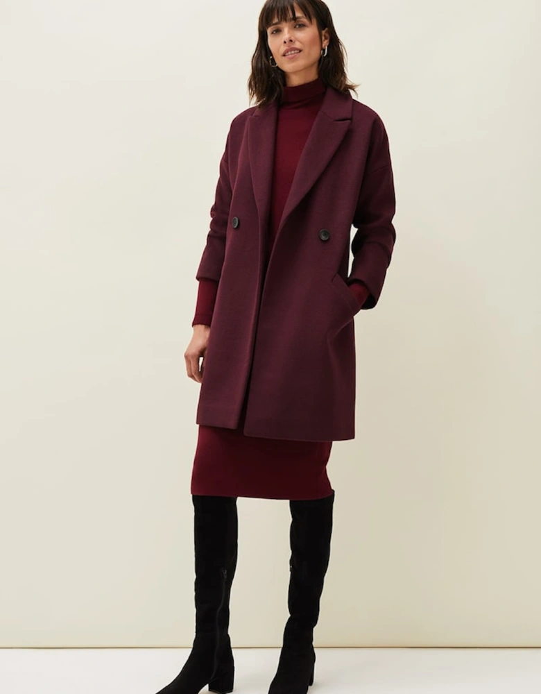 Lailla Check Cocoon Coat