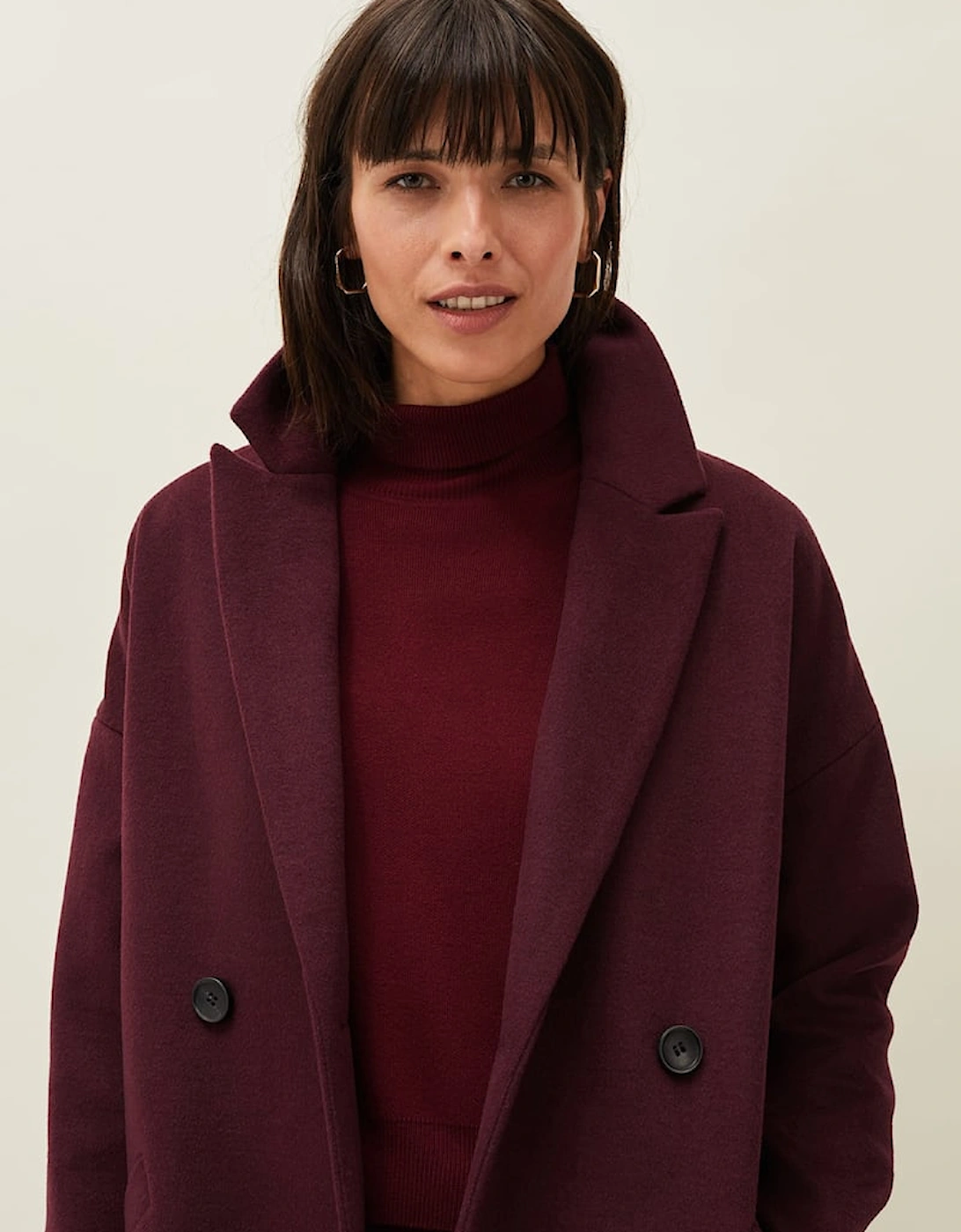 Emery Colourblock Wool Coat